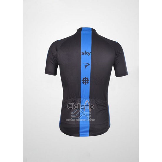 Sky Ropa Ciclismo Culotte Corto 2012 Mangas Cortas Negro y Azul